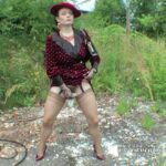 Pee bitch peeing outdoors